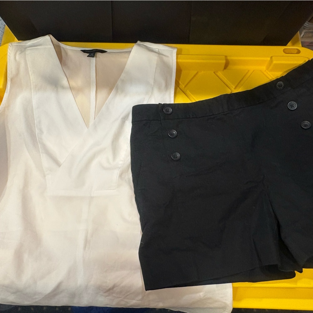 Banana Republic Shorts (NWT) and Dressing Tank Top